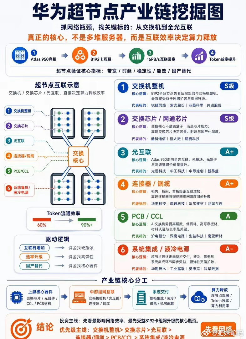 速看！华为超节点产业链分析 