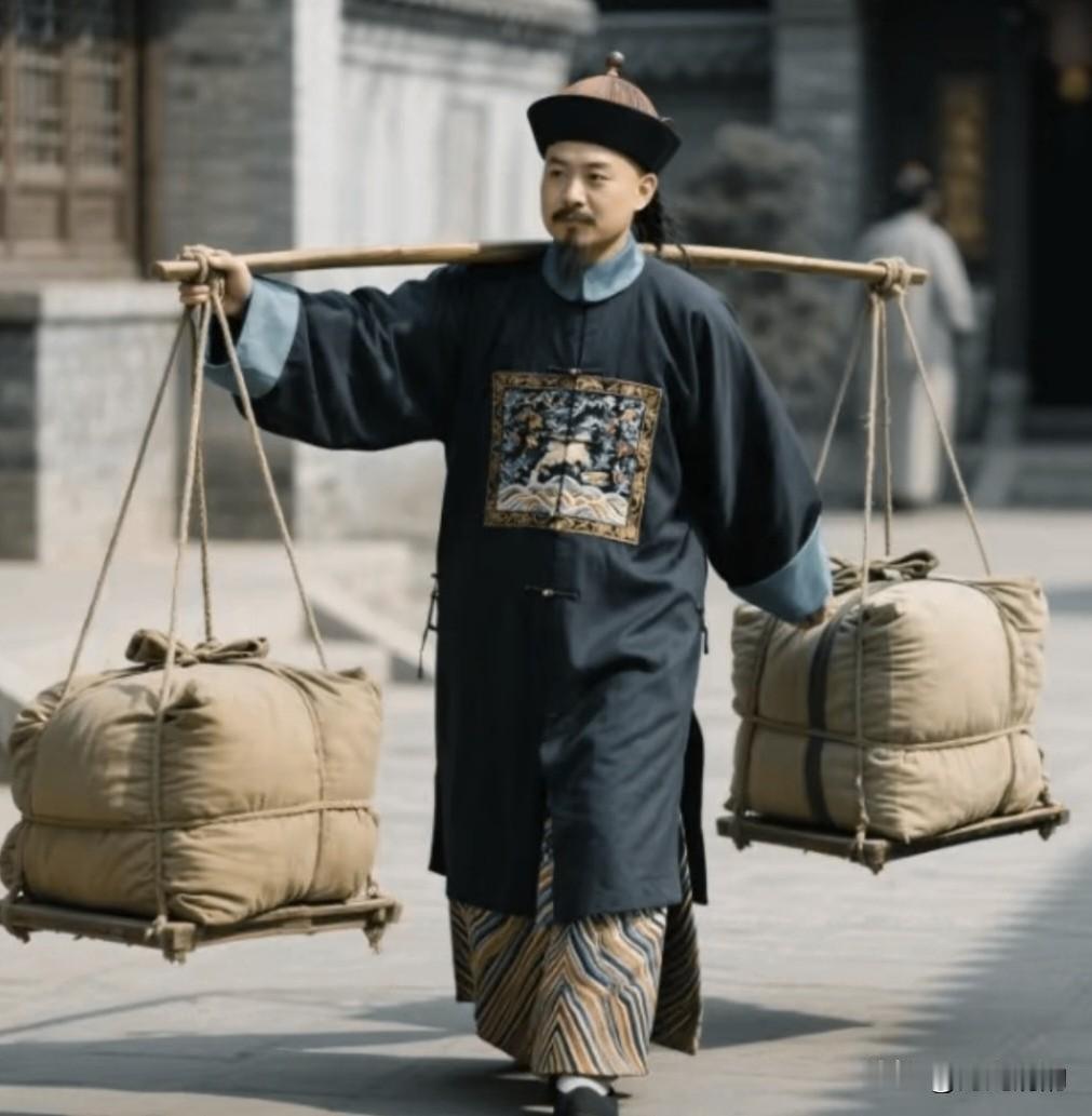 清朝康熙年间，一位新任浙江巡抚搬家，就一根扁担，挑着两个包袱，孤零零一个人走进衙