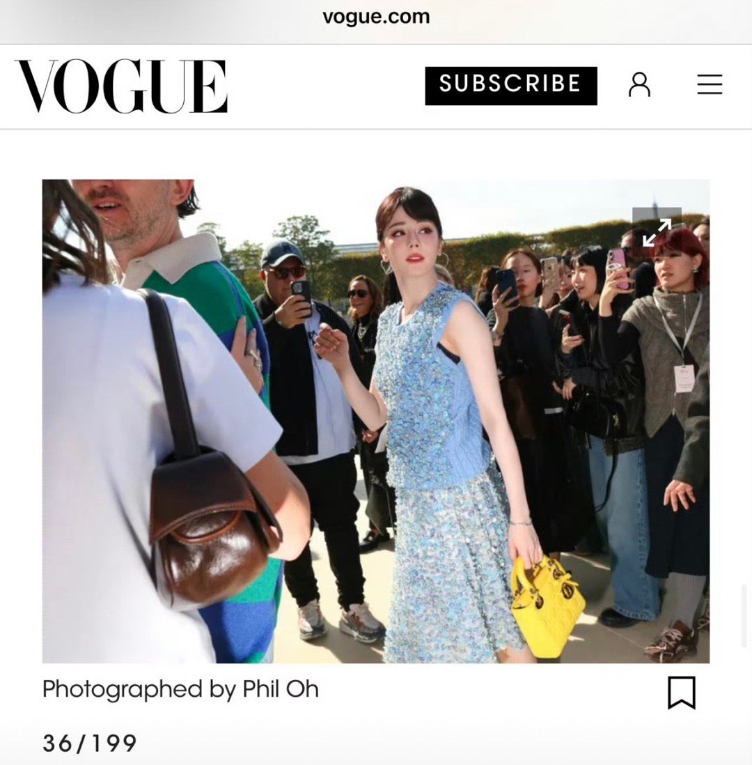 迪丽热巴入选美国VOGUE最佳街拍邓为被WWD评为最佳街拍恭喜中国的帅哥美女！?