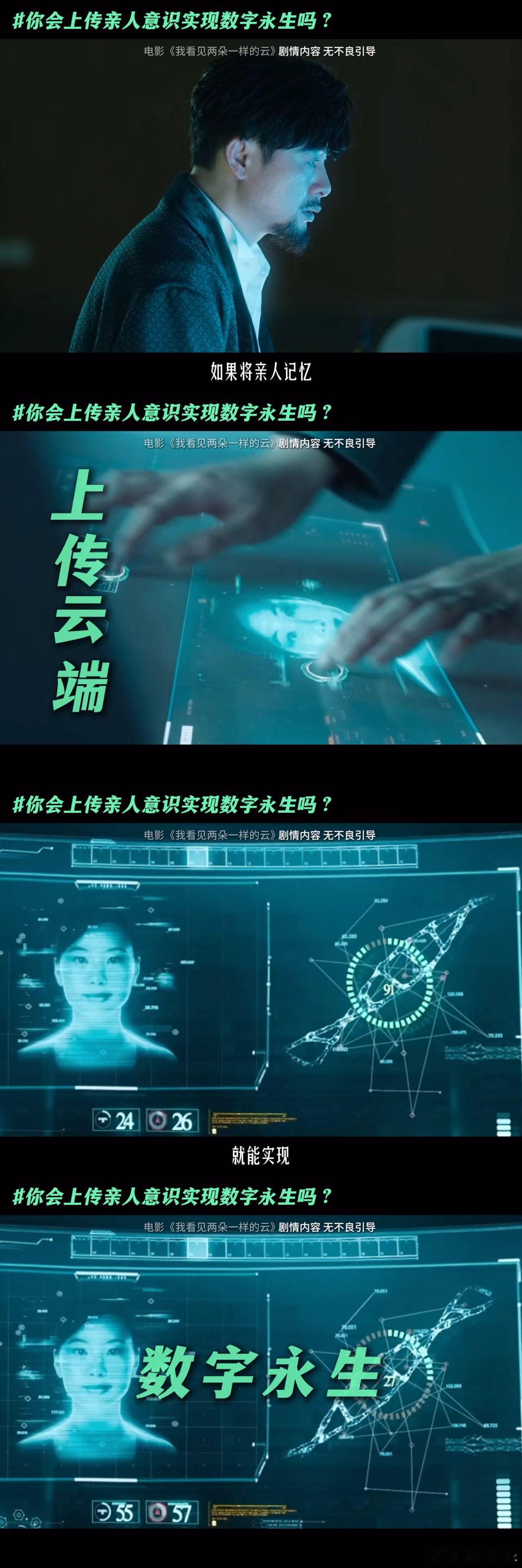 文淇张颂文两朵云父女线后劲好大数字亲人在两朵云里出现了杜明用代码留住女儿的同时，