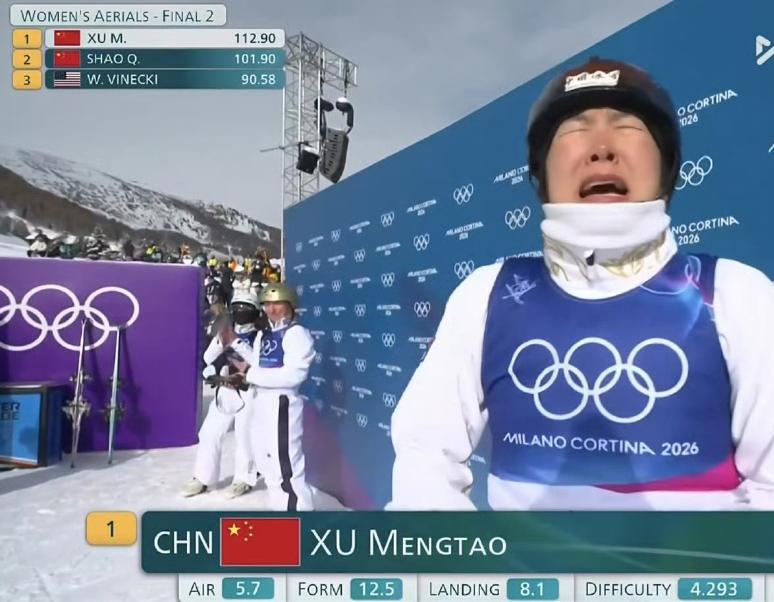 生完娃依旧卫冕封神，谁还敢说她该退役？

我的天！徐梦桃也太牛了！
冬奥女子空中