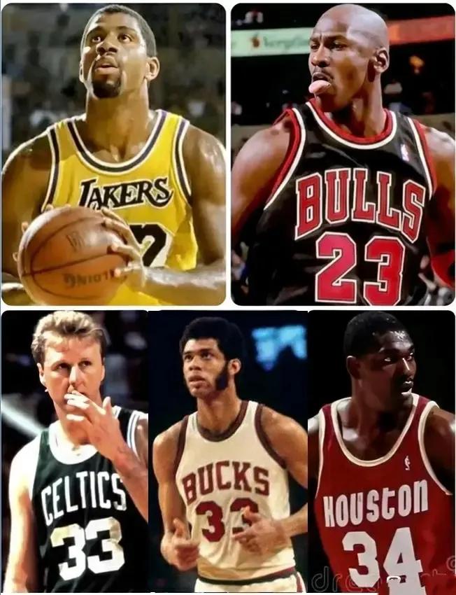 巅峰篮球对决哪边阵容强？

左边是20世纪NBA最佳阵容，魔术师，乔丹，伯德，张