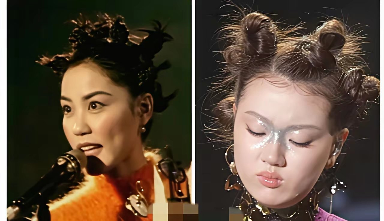 都说单依纯是王菲接班人，看了一下造型，确实有好多模仿的。但如果仅仅是造型气质上去