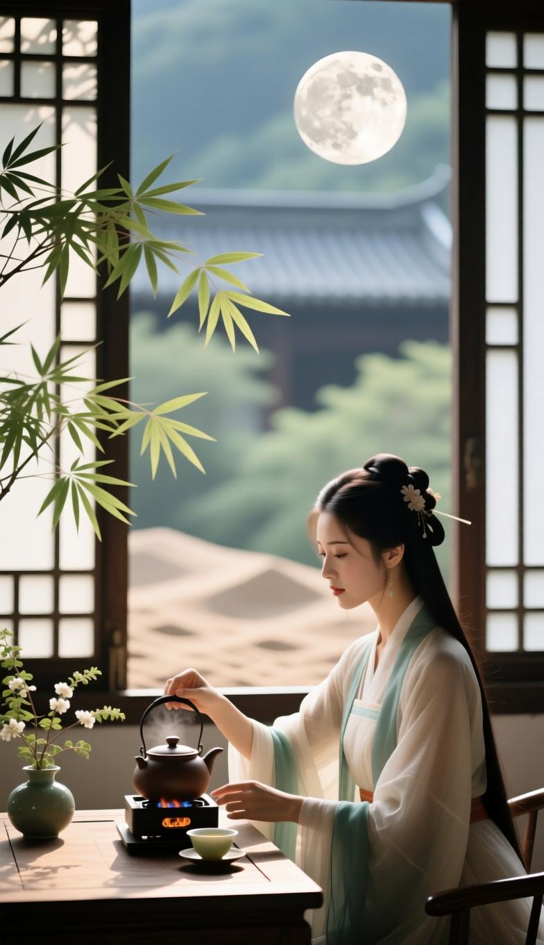 七律·遣怀观绪
 
半生奔走逐尘沙，阅尽浮名味始差。
懒向人前争利禄，独于窗下煮