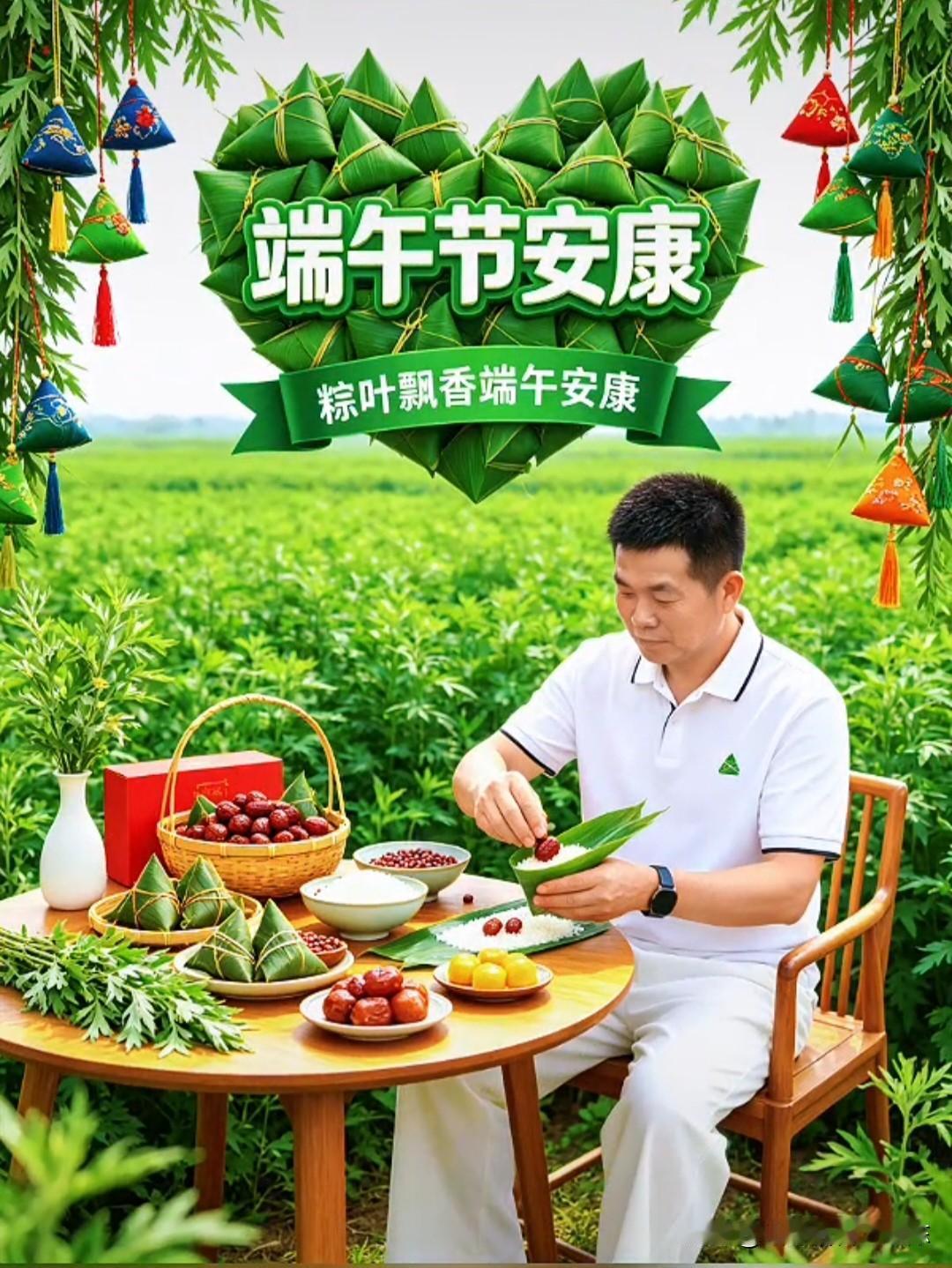 粽叶飘香，情意绵长。🌿

今天亲手包了几个粽子，红枣的甜、糯米的香，都是家的味