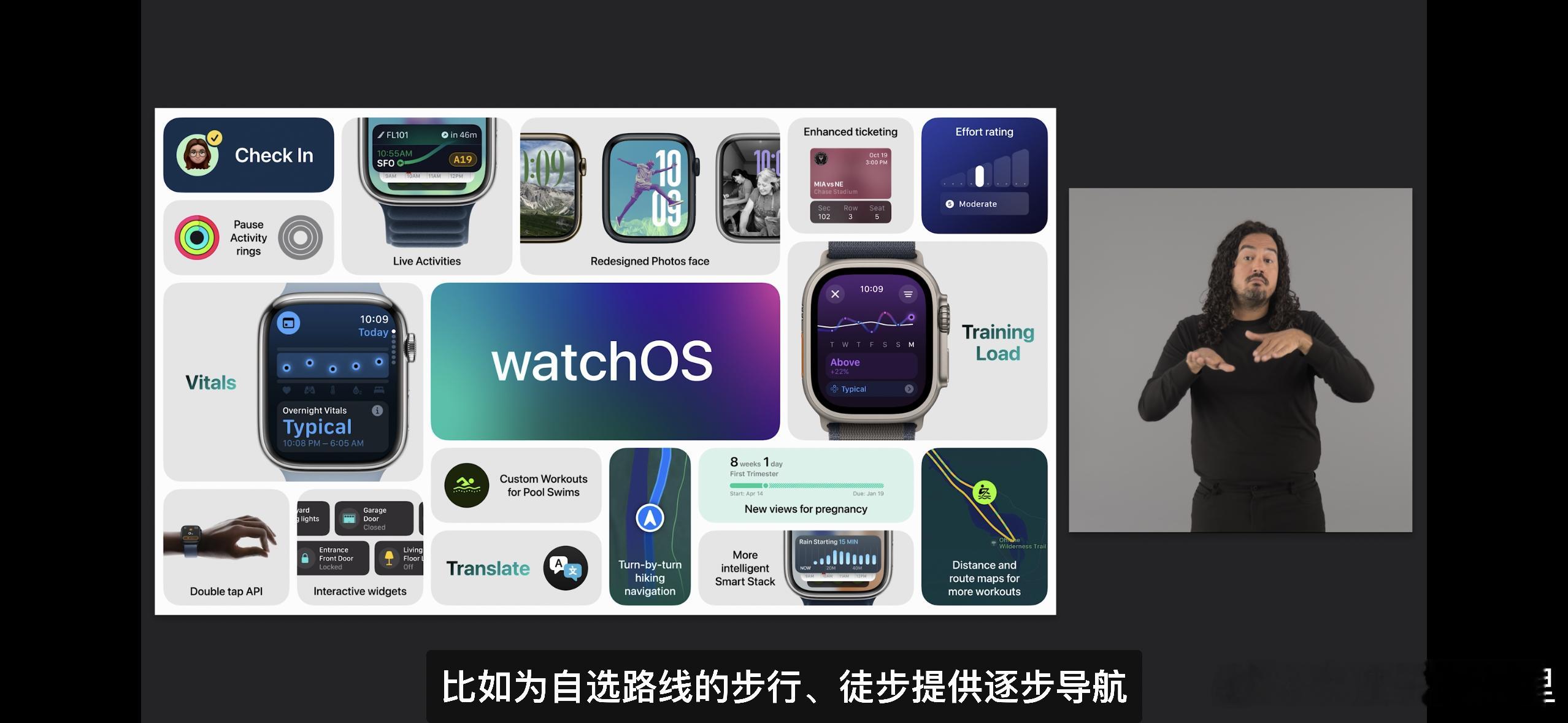 #WWDC24#  watchOS 11 新增了翻译功能，可以实时翻译，还新增了