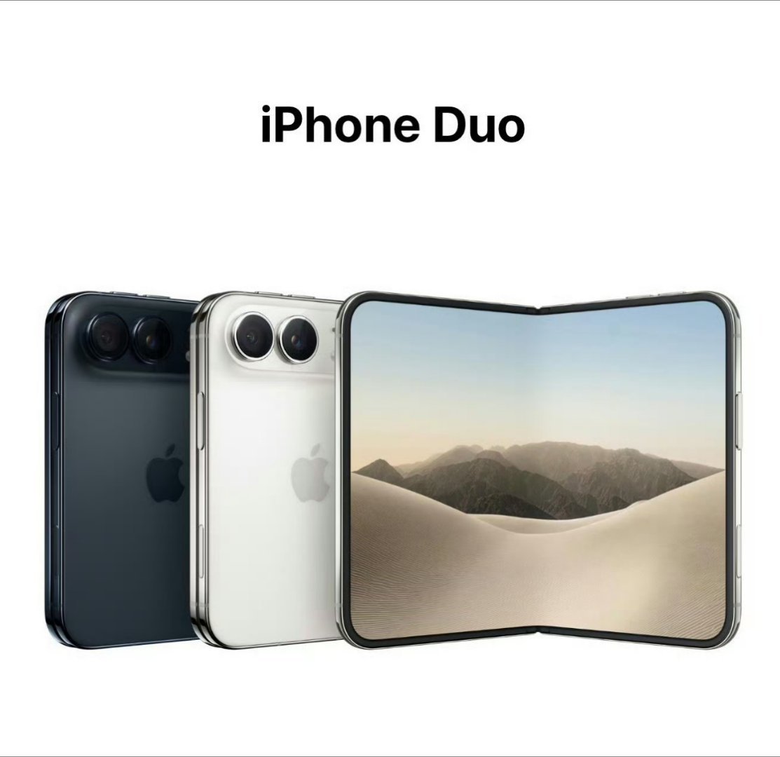 iPhoneDuo黄牛囤货亏损 iPhone Duo作为苹果首款折叠屏手机，发布