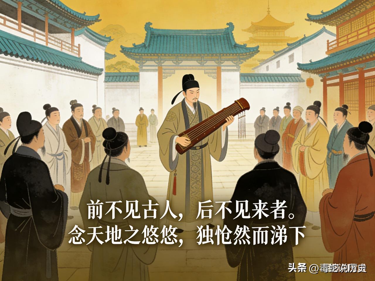 唐朝大诗人陈子昂为了出名，花百万买下一把琴，假意邀长安名流来听琴，却当众砸碎！请