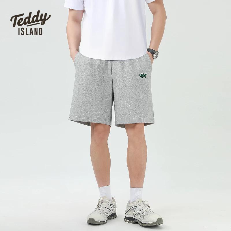 Teddy Islad重磅260g高克重新疆棉休闲裤，刺绣锦纹标和撞色饰条，这件