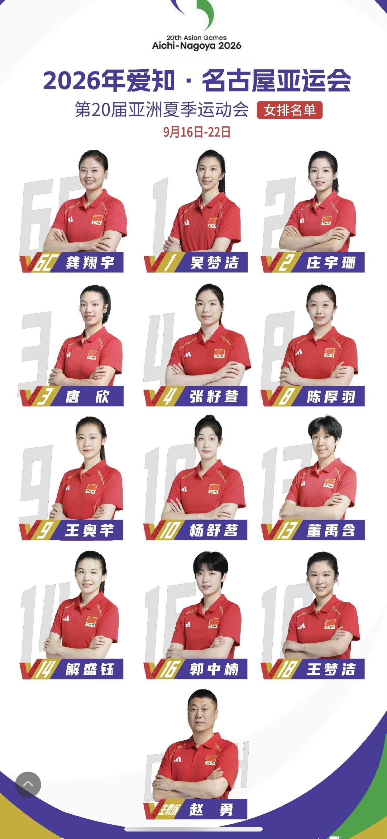 今天女排、男篮、男足、女足皆有比赛

最先开打的是中国女排，也是咱们女排国家队在