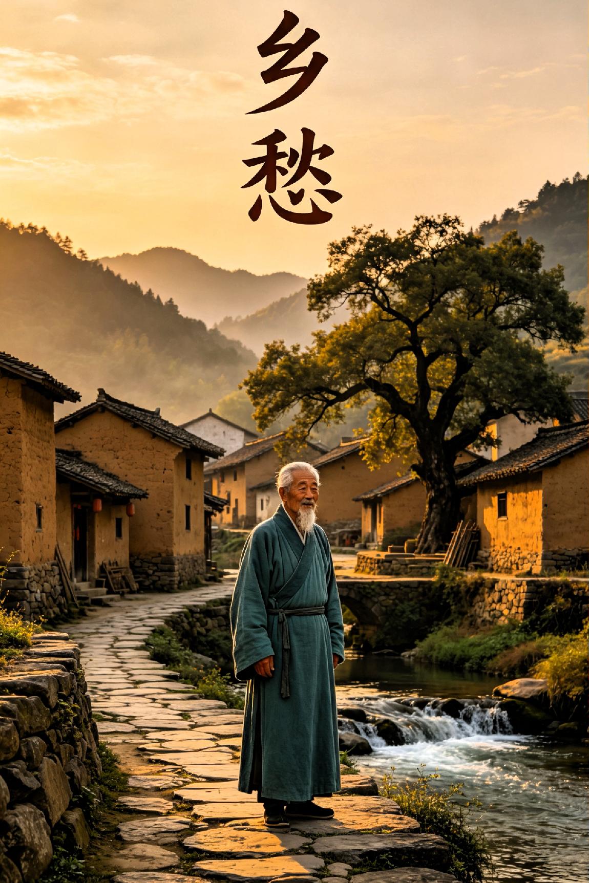 乡愁（七律）

 
孤窗静坐对清秋，万里家山入远眸。

云锁故峰千里隔，风催客泪