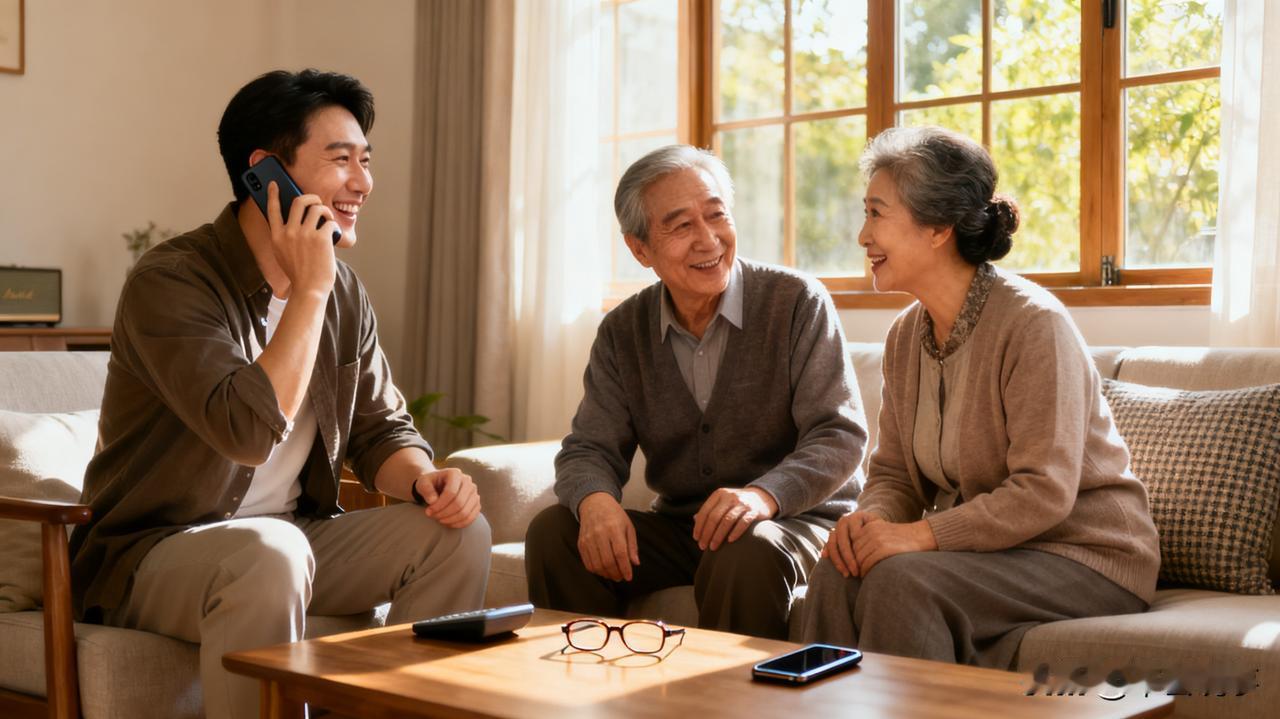 养老金对老人和子女来说意义非凡。国家给老人涨养老金，好多地方这笔“巨款”都到账了