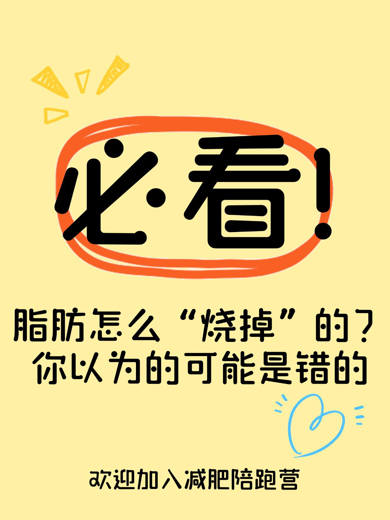 脂肪怎么“烧掉”的？你以为的可能是错的
减脂到底脂肪去哪了？90%的人答错！
很