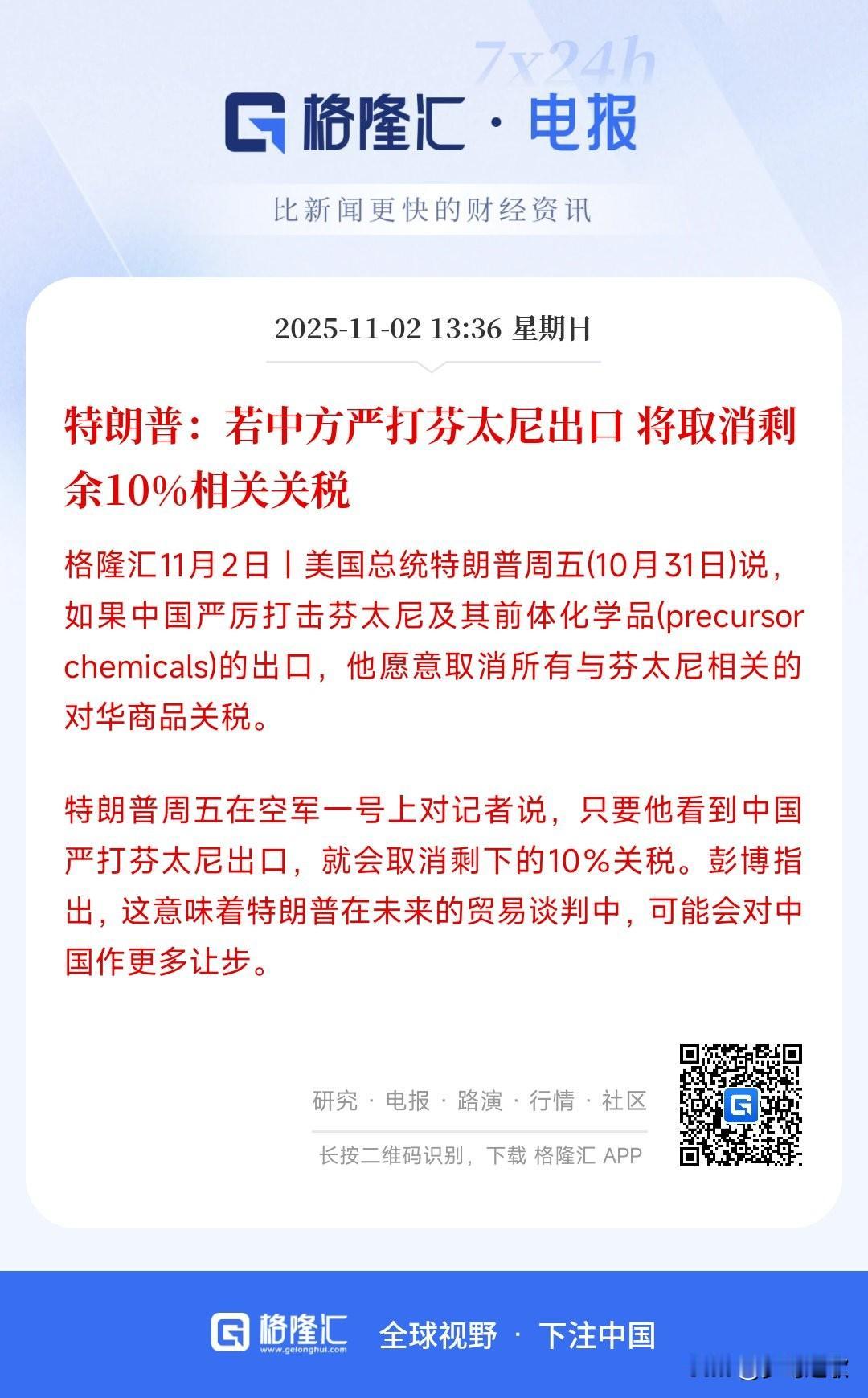 特朗普放了狠话，这是这个星期最大的利好了
先不说特朗普放出这话能不能实现，单说特