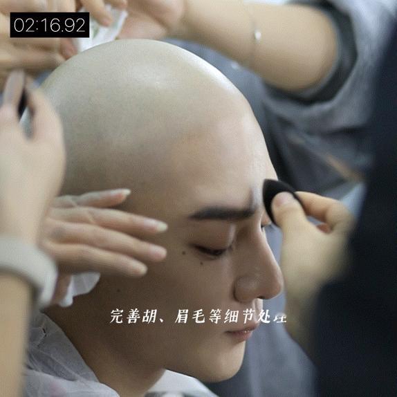 夏之光历时五个小时的小卤蛋  让我看看还有谁不知道夏之光在《九重紫》的光头造型竟