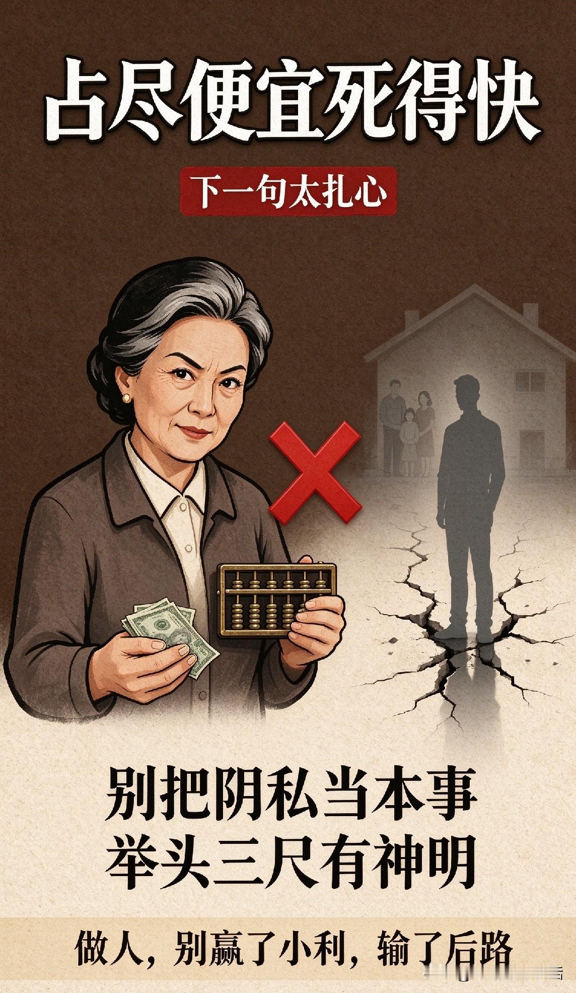 占尽便宜死得快”的下一句，老祖宗早把话说透了
 
你有没有见过这种人？
买菜要多