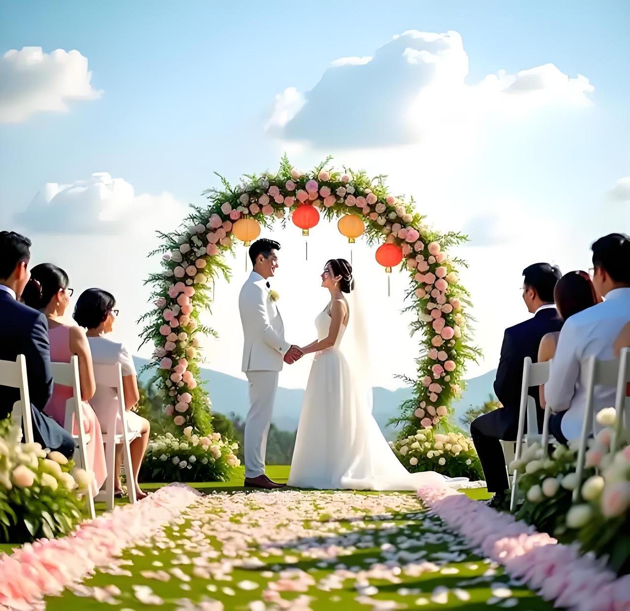 草坪婚礼的大概花费是多少? 草坪婚礼费用因多种因素而异。场地租赁上，能容纳百人的