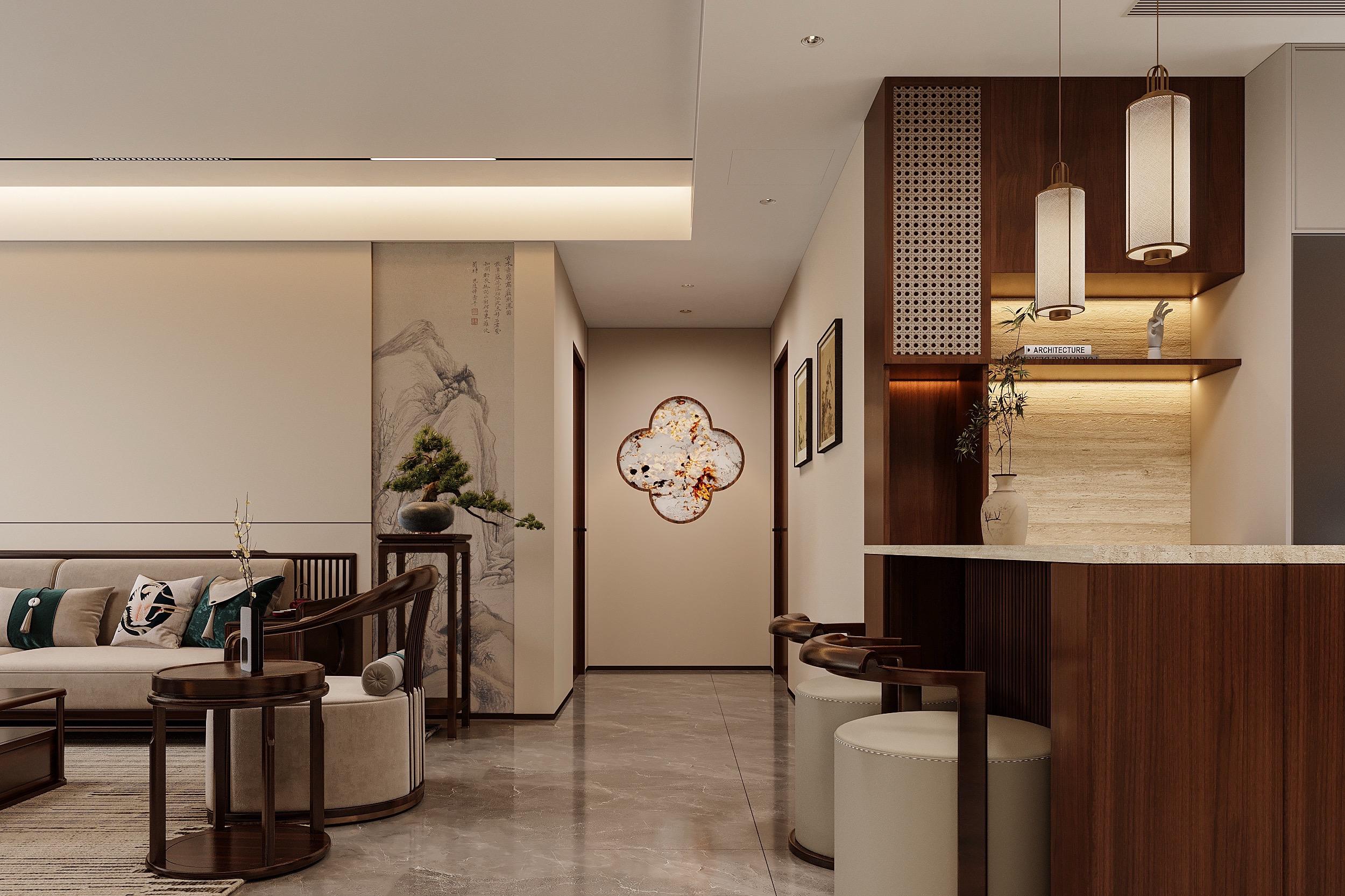 新中式混搭中古风让整体风格有了秋天的气息