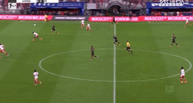 德甲第9轮 RB莱比锡3:1斯图加特蒂亚戈·托马斯单刀破门 ​​​