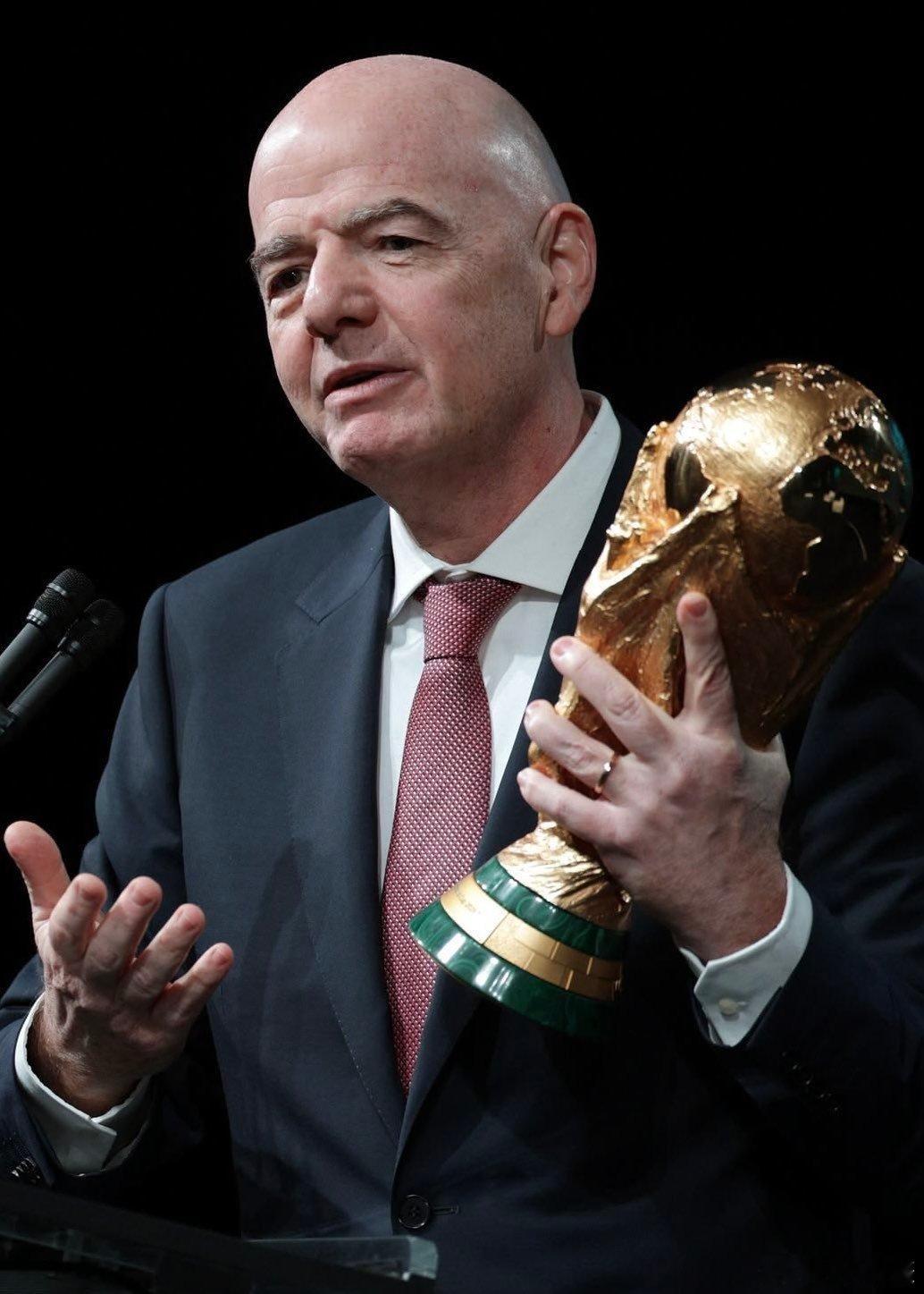 《每日电讯报》：欧洲足联（UEFA）已要求国际足协（FIFA）主席因凡蒂诺（Gi