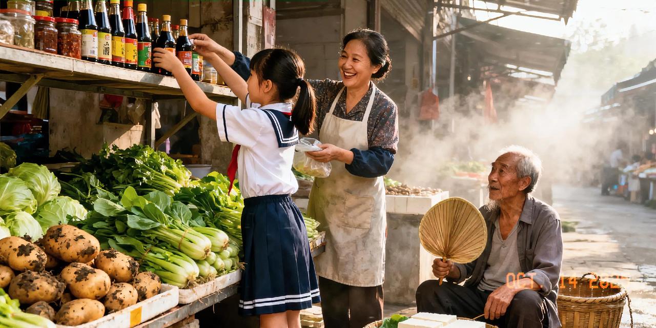 菜市场里的人生哲学
 
     早市的烟火气最是治愈。今早蹲在菜摊前挑土豆，听