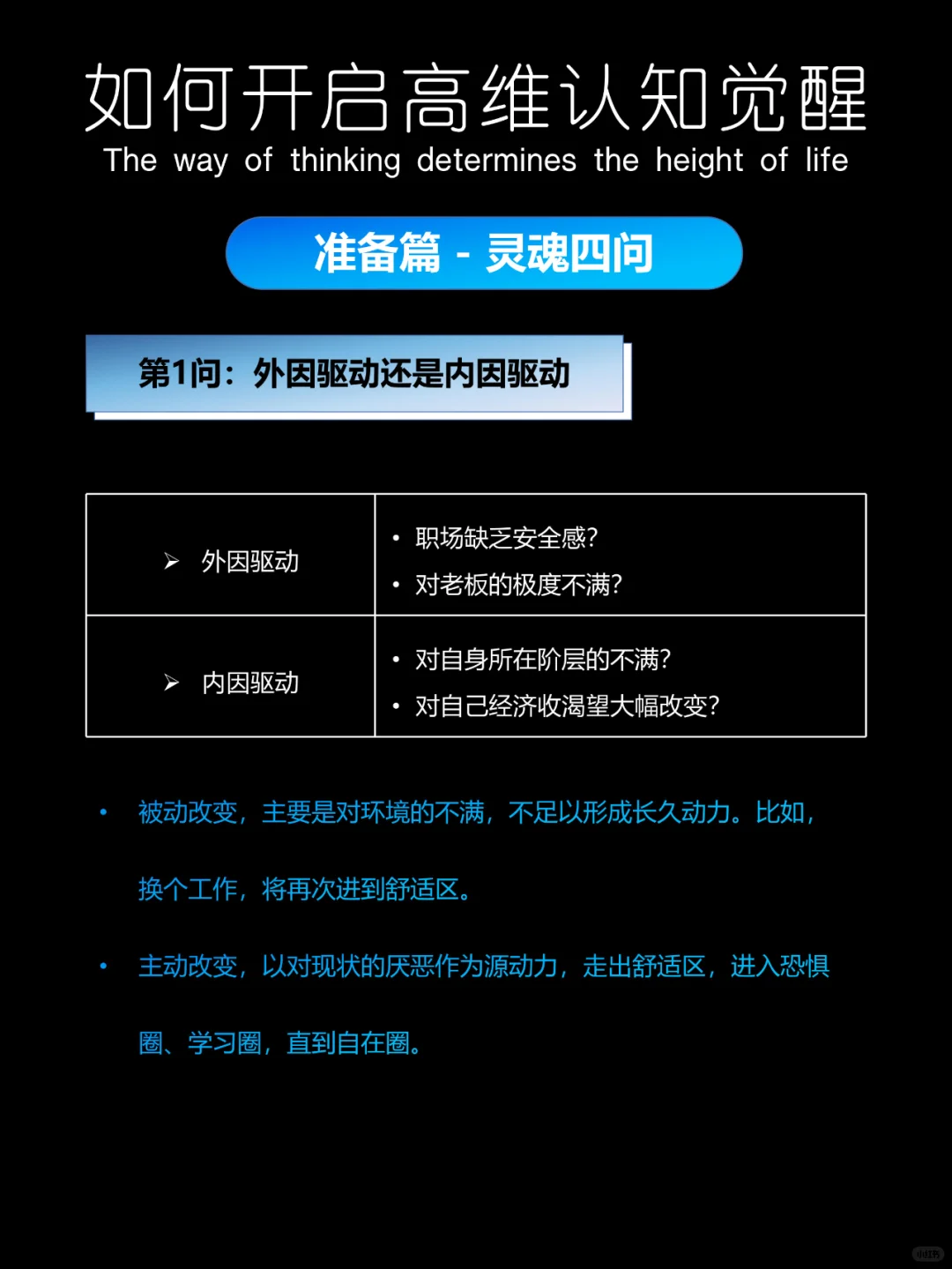 高维认知觉醒，悄悄逆袭惊艳所有人❗