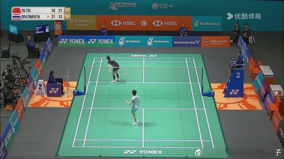 陈雨菲2比1碧查梦（-10，13，16）晋级2026年马来西亚羽毛球公开赛女单十