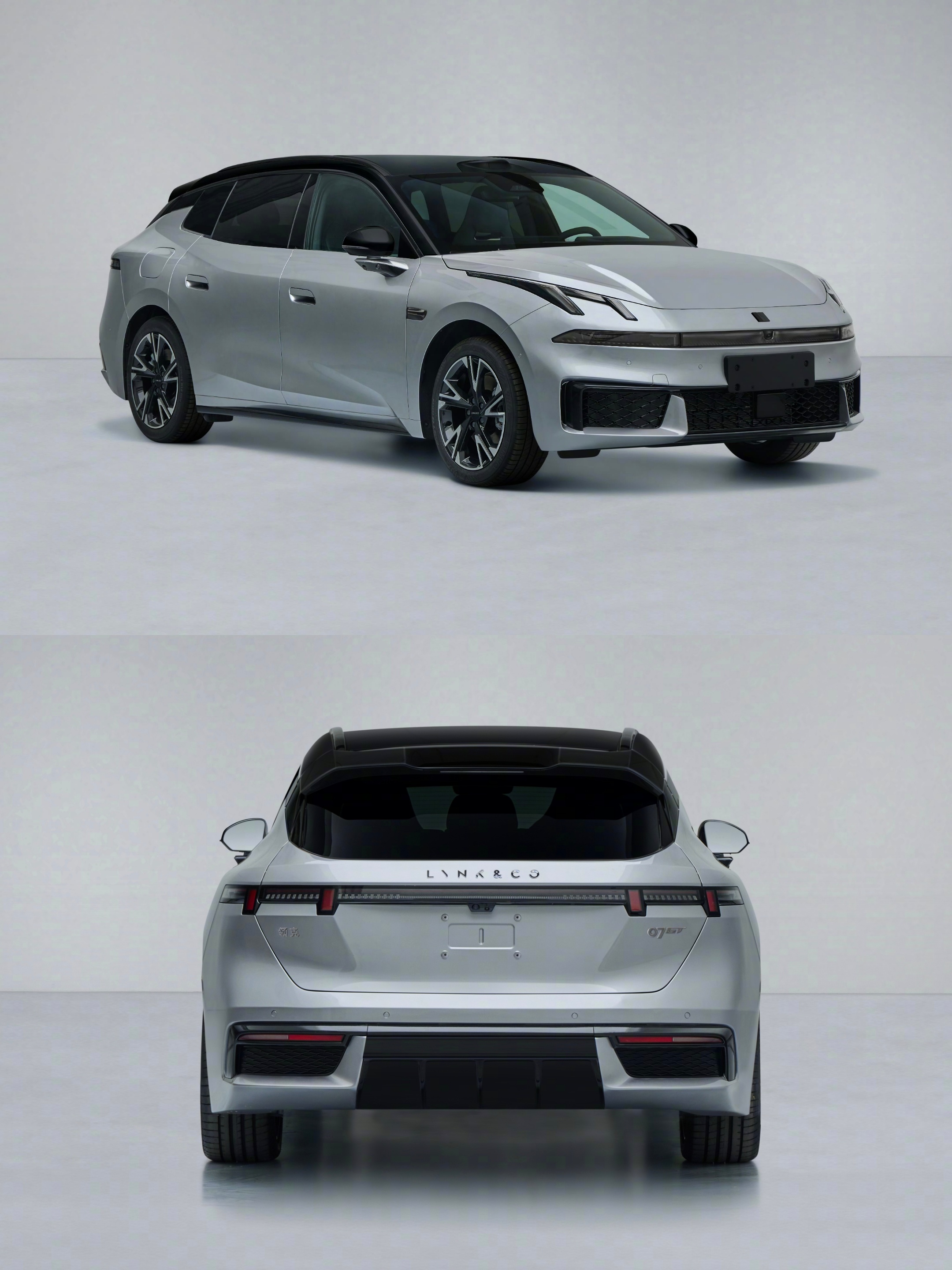 领克07GT证件照，还有一个带尾翼的运动套件版本感受一下~ 