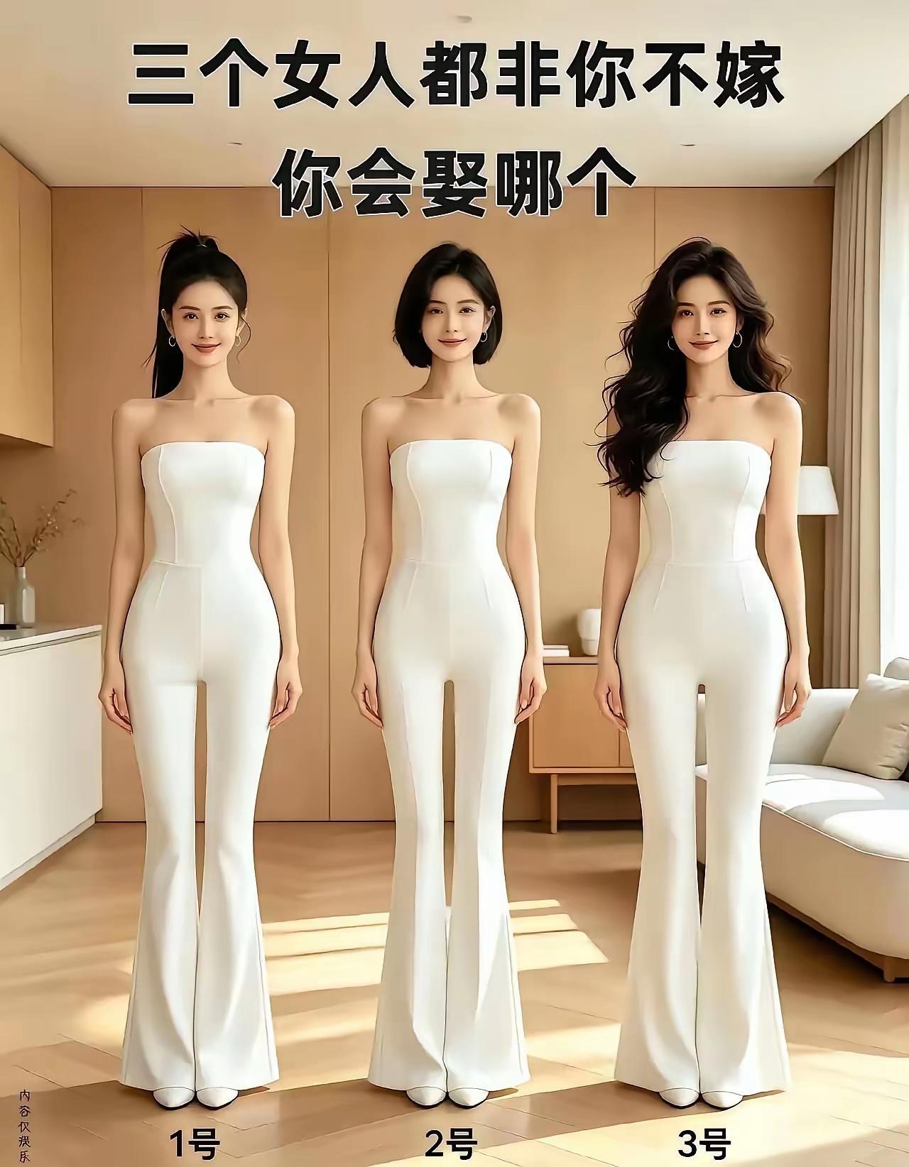 这三位美女都非你不嫁了。美女们一个比一个好看，是不是不知道选谁才好啊？1号阳光温