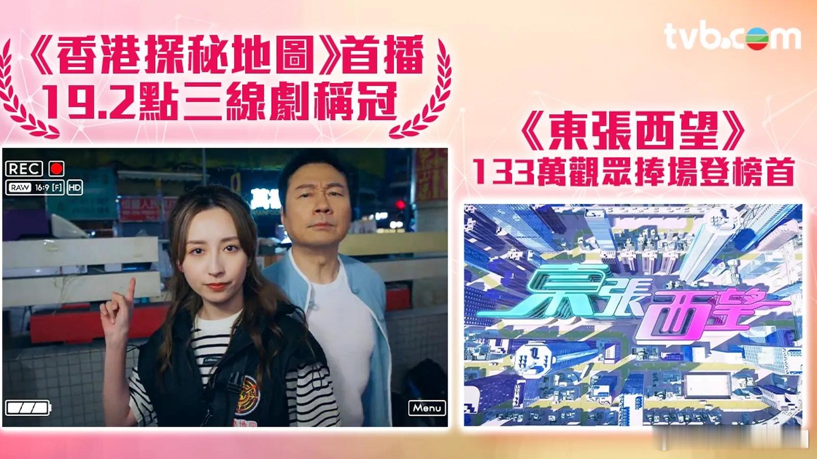 TVB收视报告丨一周最高直播收视.上周（5月18日至24日）翡翠台收视，《東張西
