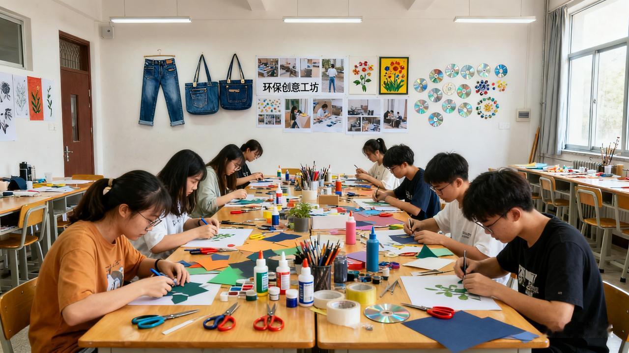 高校旧物市集延伸行动：环保创意工坊让闲置焕发新生
 
继毕业季旧物循环市集爆火后