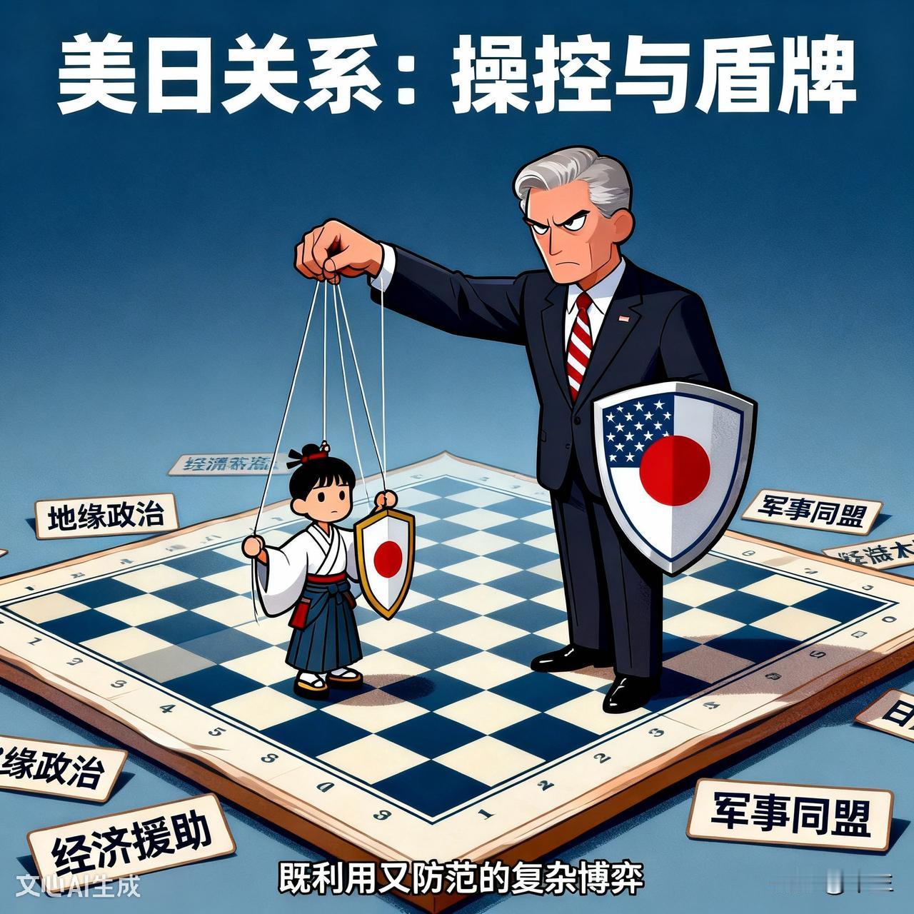 美国对日本的真实态度：利益棋局中的“提线木偶”与“战略盾牌”
        美