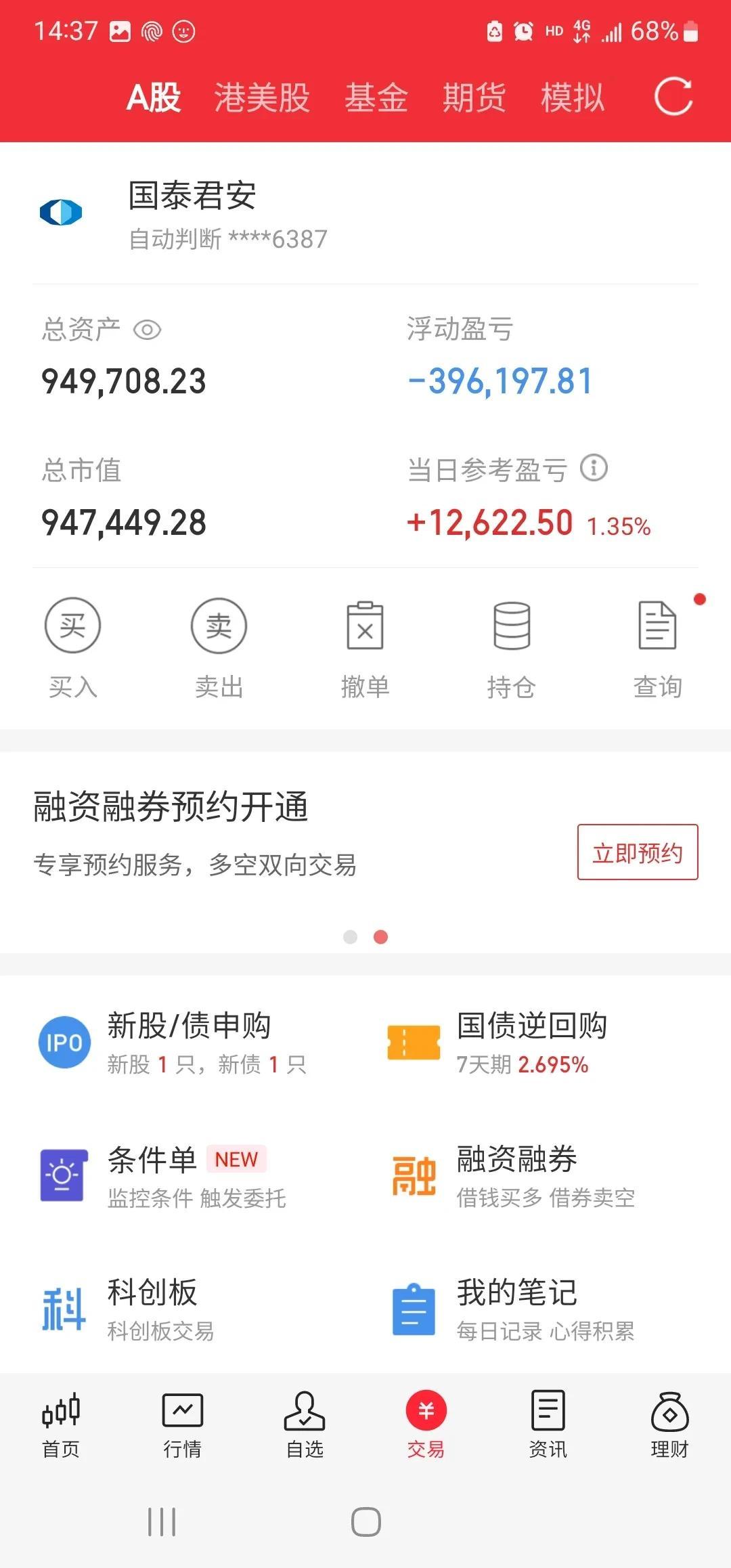 今天不操作，持仓躺平