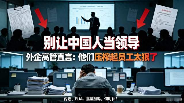 外企高管直言：别让中国人当领导，他们压榨起员工太狠了