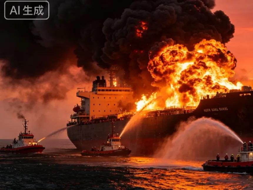 伊朗通报油轮闯入禁航区触水雷发生爆炸！
9月14日，伊朗伊斯兰革命卫队通报，油轮