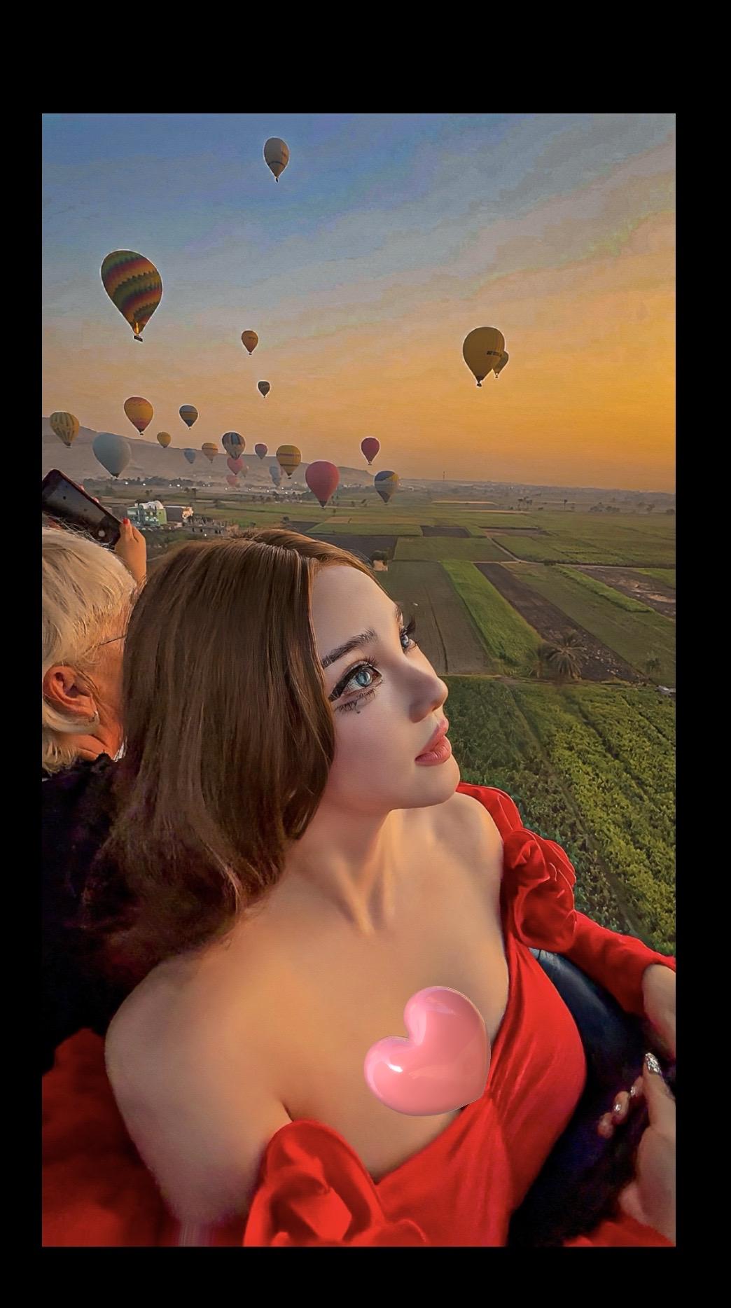 赶个早班热气球。