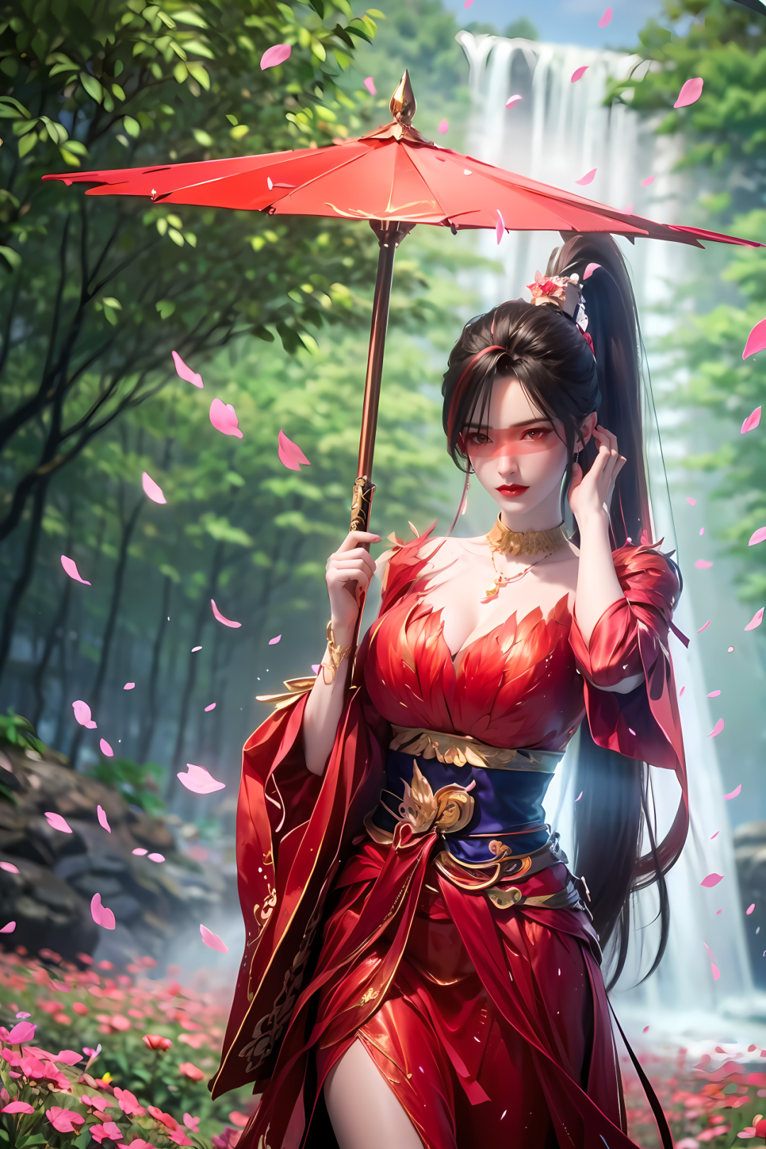 神国之上  赵襄儿【精致美图】林中撑伞，美丽迷人！ ​​​