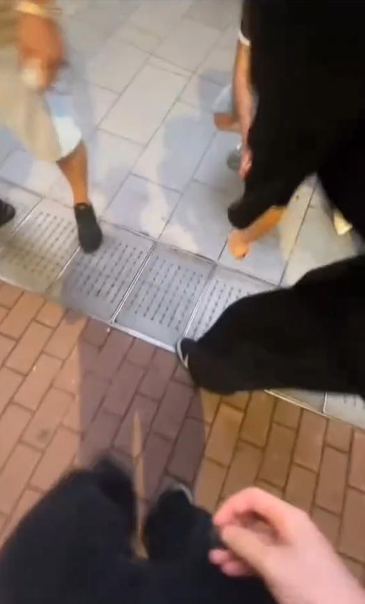 港灿又出毒招，只要看到有大陆游客在香港的街头蹲着，他们就向蹲着的游客扔硬币。这个
