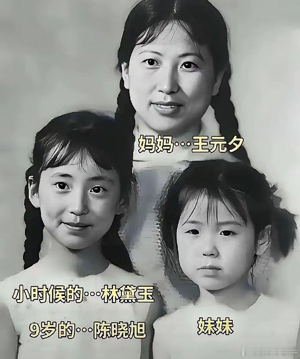 看到陈晓旭儿时的旧照，你真的会相信，她就是为“林黛玉”这个角色而生的。那种“两弯