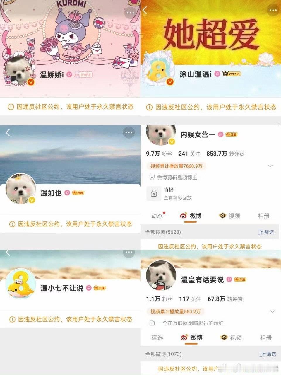 她两次大规模封，一次是因为老e,一次因为88。 