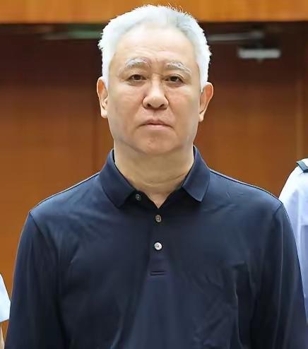 许家印今年68岁，头发和眉毛全白了，身形明显发福，尽显老态，眼神中也没了往昔的光