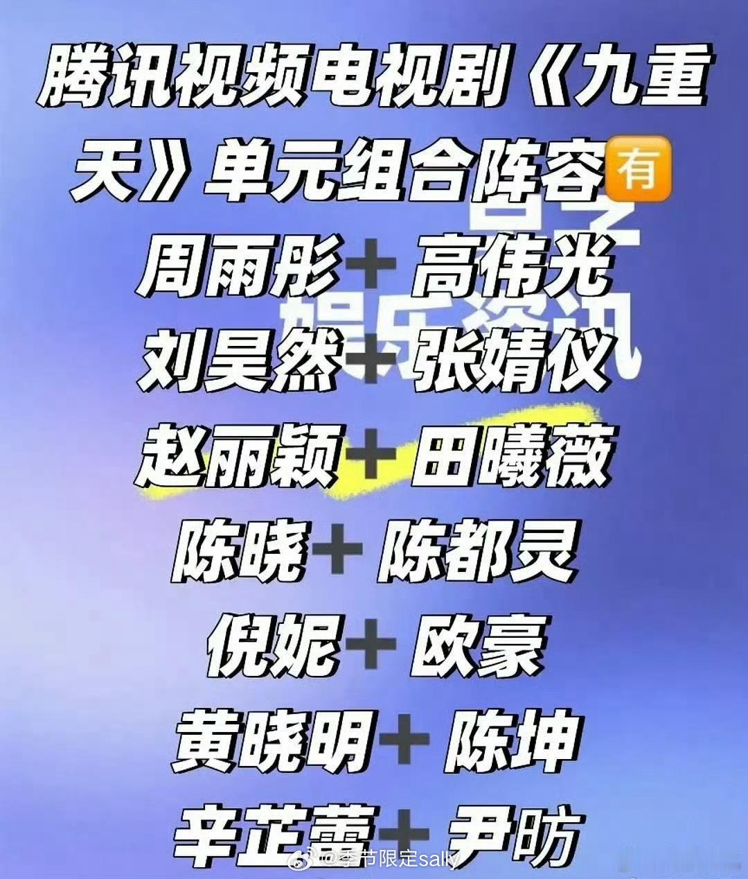 🍉徐兵导的《九重天》单元组合，他的面子怎么这么大啊[震惊] ​​​