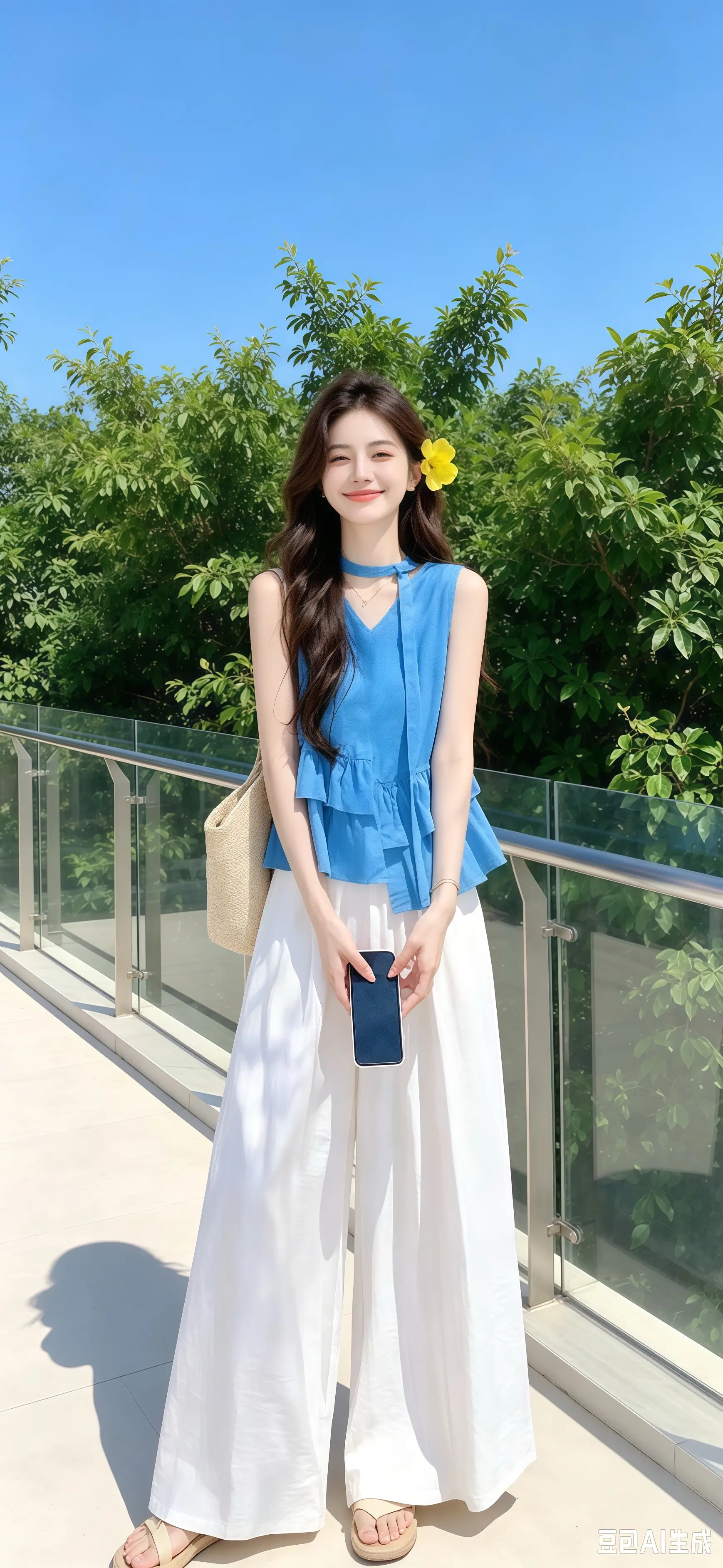 热点 夏日白裤子这样搭 清新度假风穿搭 仙女穿搭日常穿搭