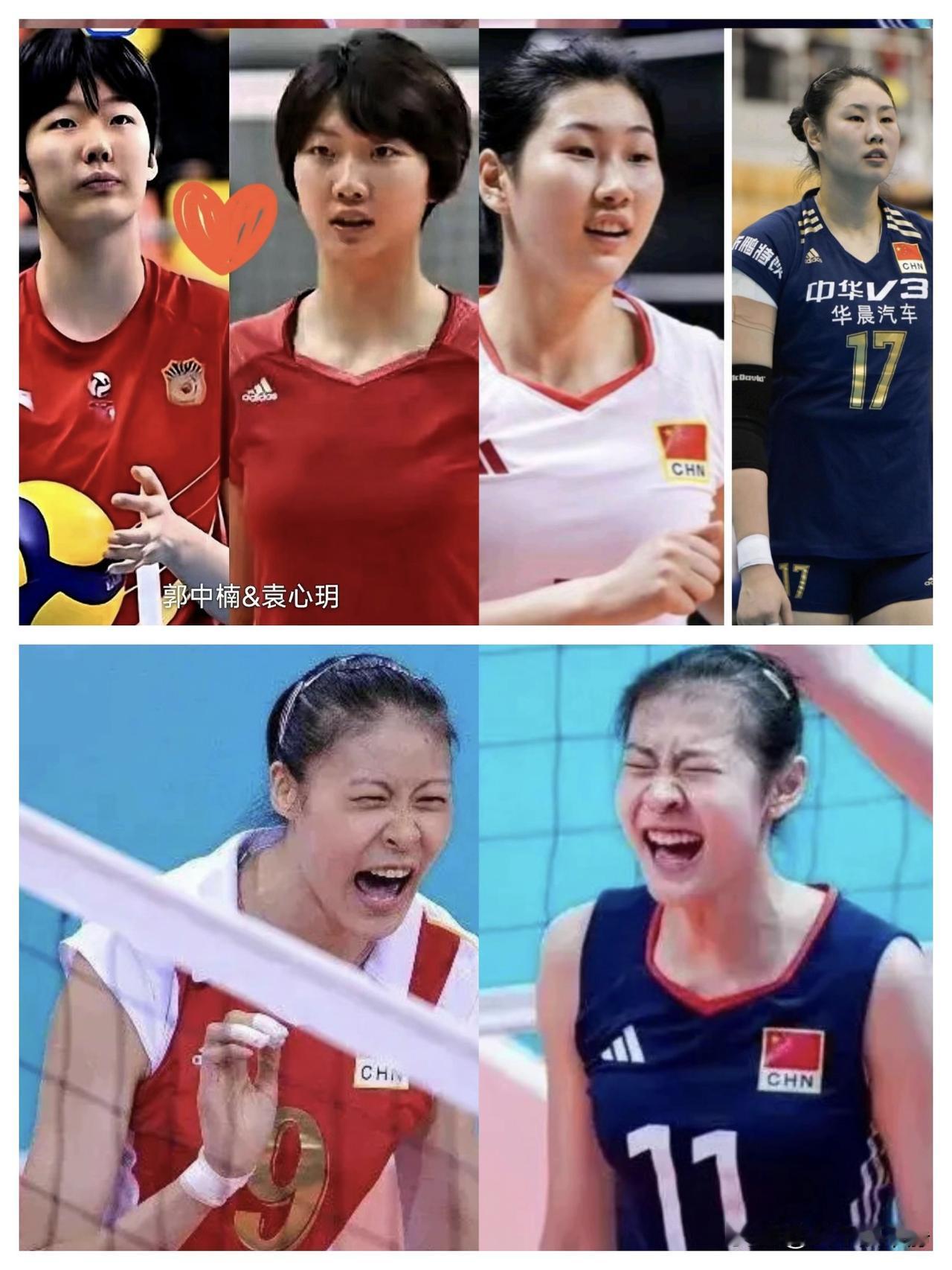 小赵蕊蕊，小袁心玥，小颜妮!
你们就说像不像?
这就是中国女排的传承，希望中国女