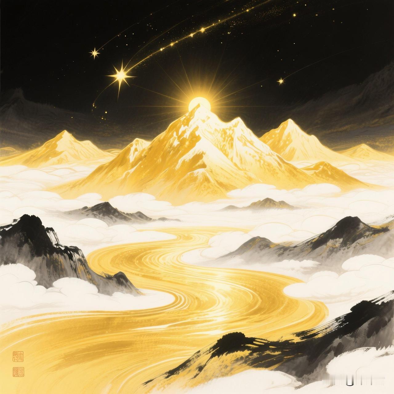 2026日照金山，一路开挂✨｜好运头像
​
见此金山，2026好运全揽
​
金山