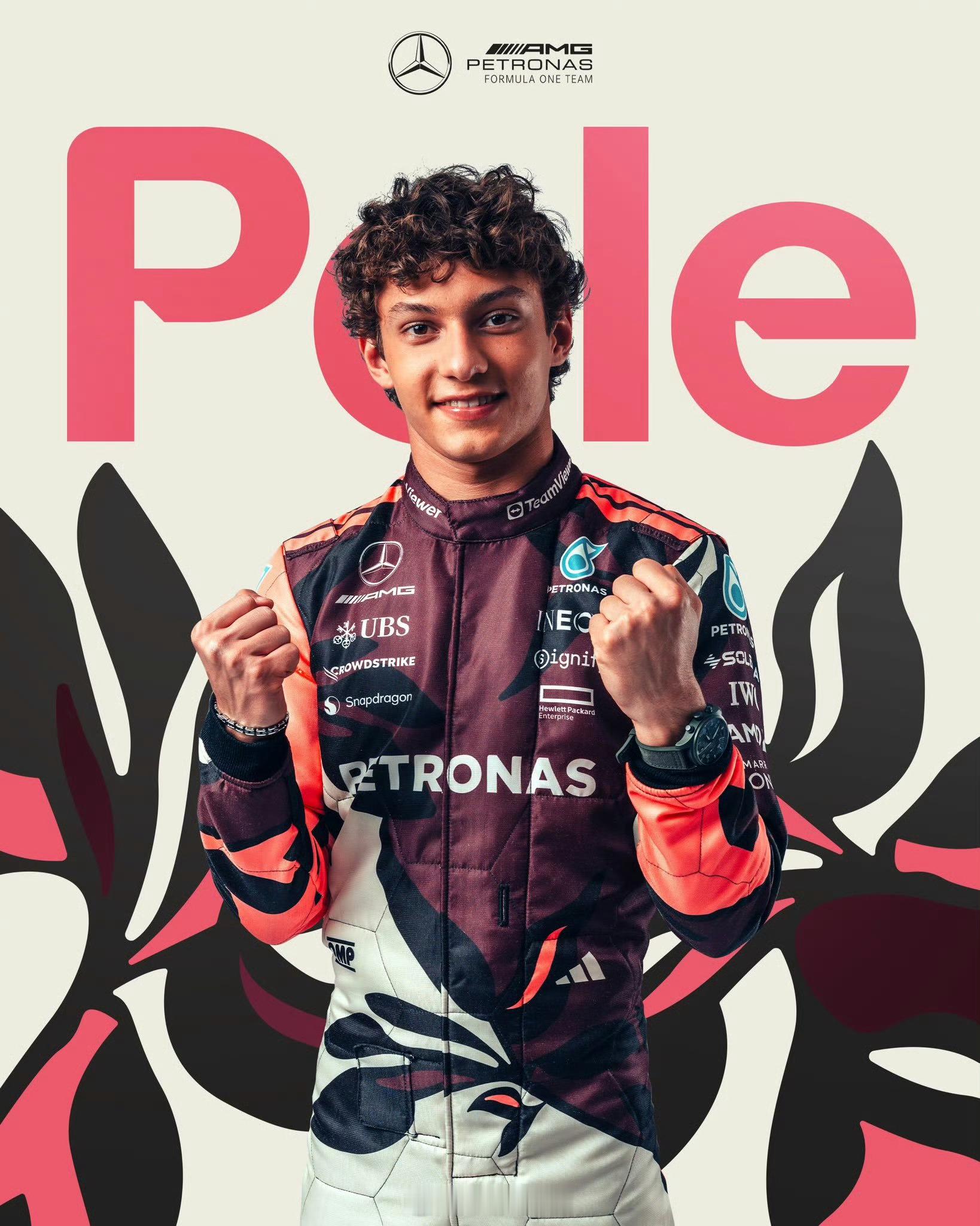 2025f1迈阿密大奖赛F1目前最年轻的杆位得主 18岁的安东内利！！看到一条评