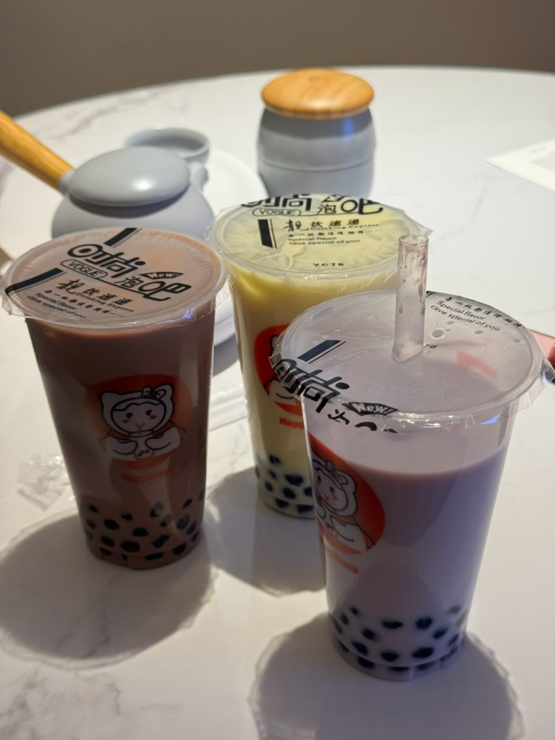 我跟你们说 这家粉冲奶茶绝对夯太牛逼了我同时点了三杯童年的味道 淮北