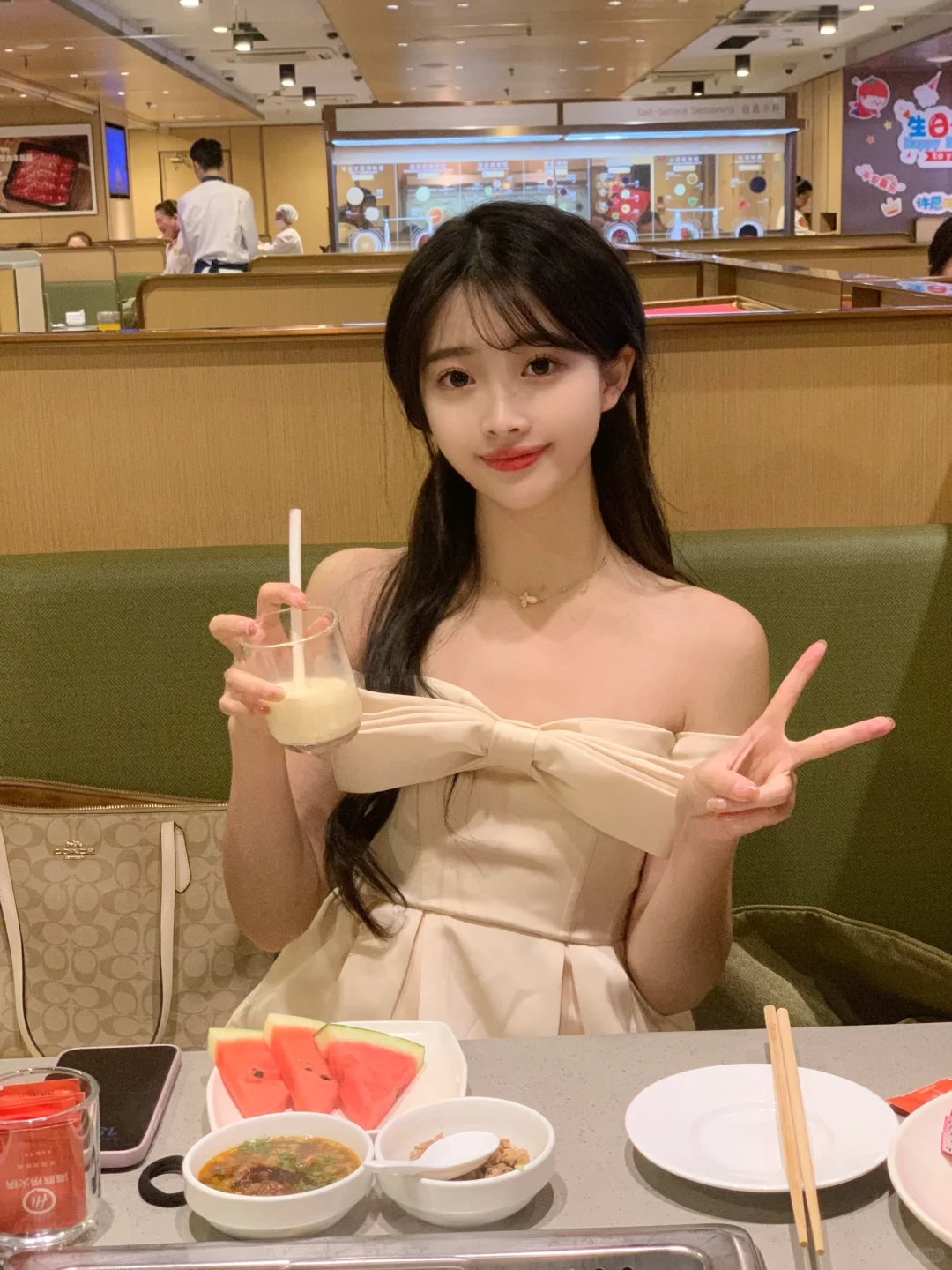 下班来吃海底捞～