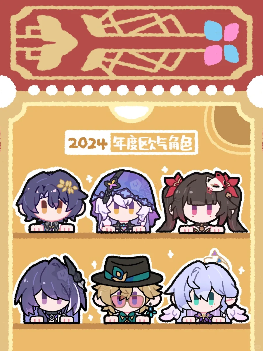 ✨年度欧气抽卡角色是__
