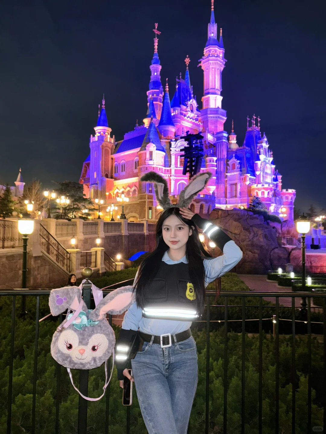 在迪士尼当一天🐰兔子警官👮